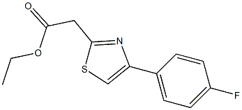 ethyl 2-[4-(4-fluorophenyl)-1,3-thiazol-2-yl]acetate Struktur