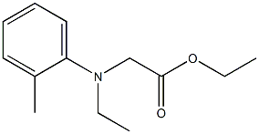 ethyl 2-[ethyl(2-methylphenyl)amino]acetate Struktur