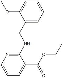 ethyl 2-{[(2-methoxyphenyl)methyl]amino}pyridine-3-carboxylate Struktur