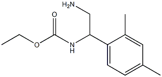 ethyl 2-amino-1-(2,4-dimethylphenyl)ethylcarbamate Struktur