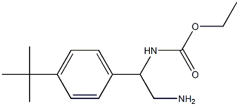 ethyl 2-amino-1-(4-tert-butylphenyl)ethylcarbamate Struktur