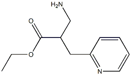 ethyl 3-amino-2-(pyridin-2-ylmethyl)propanoate Struktur