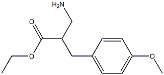 ethyl 3-amino-2-[(4-methoxyphenyl)methyl]propanoate Struktur