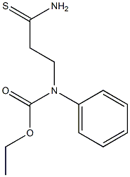 ethyl 3-amino-3-thioxopropyl(phenyl)carbamate Struktur