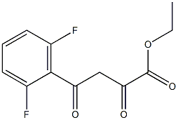 ethyl 4-(2,6-difluorophenyl)-2,4-dioxobutanoate Struktur