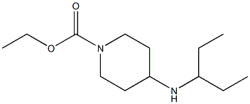 ethyl 4-(pentan-3-ylamino)piperidine-1-carboxylate Struktur