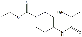 ethyl 4-[(2-aminopropanoyl)amino]piperidine-1-carboxylate Struktur