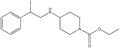 ethyl 4-[(2-phenylpropyl)amino]piperidine-1-carboxylate Struktur