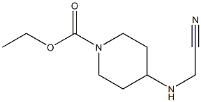 ethyl 4-[(cyanomethyl)amino]piperidine-1-carboxylate Struktur