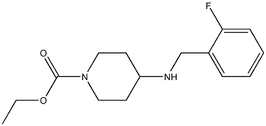 ethyl 4-{[(2-fluorophenyl)methyl]amino}piperidine-1-carboxylate Struktur