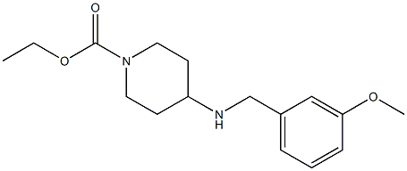 ethyl 4-{[(3-methoxyphenyl)methyl]amino}piperidine-1-carboxylate Struktur