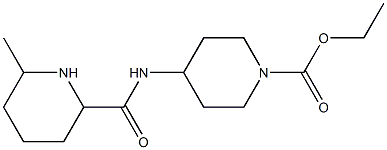 ethyl 4-{[(6-methylpiperidin-2-yl)carbonyl]amino}piperidine-1-carboxylate Struktur