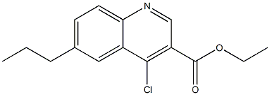 ethyl 4-chloro-6-propylquinoline-3-carboxylate Struktur