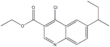 ethyl 6-(butan-2-yl)-4-chloroquinoline-3-carboxylate Struktur