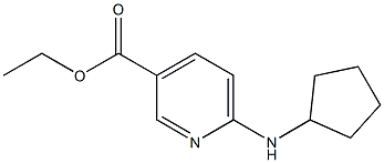 ethyl 6-(cyclopentylamino)pyridine-3-carboxylate Struktur