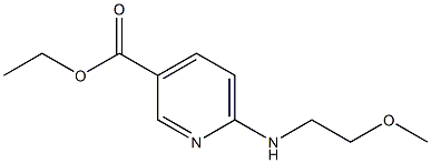 ethyl 6-[(2-methoxyethyl)amino]pyridine-3-carboxylate Struktur