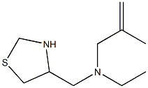 ethyl(2-methylprop-2-en-1-yl)(1,3-thiazolidin-4-ylmethyl)amine Struktur