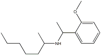 heptan-2-yl[1-(2-methoxyphenyl)ethyl]amine Struktur