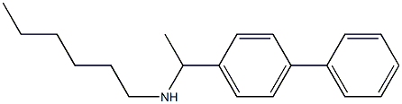 hexyl[1-(4-phenylphenyl)ethyl]amine Struktur