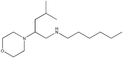 hexyl[4-methyl-2-(morpholin-4-yl)pentyl]amine Struktur