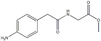 methyl {[(4-aminophenyl)acetyl]amino}acetate Struktur