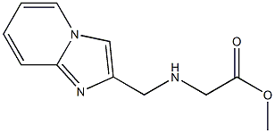 methyl 2-({imidazo[1,2-a]pyridin-2-ylmethyl}amino)acetate Struktur