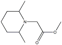 methyl 2-(2,6-dimethylpiperidin-1-yl)acetate Struktur