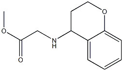 methyl 2-(3,4-dihydro-2H-1-benzopyran-4-ylamino)acetate Struktur