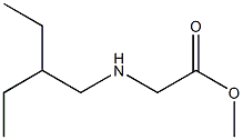 methyl 2-[(2-ethylbutyl)amino]acetate Struktur