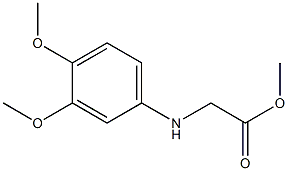 methyl 2-[(3,4-dimethoxyphenyl)amino]acetate Struktur