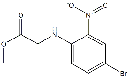 methyl 2-[(4-bromo-2-nitrophenyl)amino]acetate Struktur