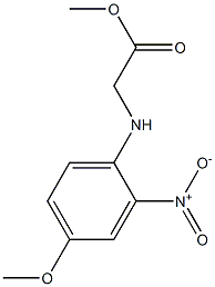 methyl 2-[(4-methoxy-2-nitrophenyl)amino]acetate Struktur