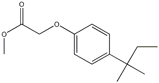 methyl 2-[4-(2-methylbutan-2-yl)phenoxy]acetate Struktur