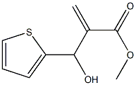 methyl 2-[hydroxy(thiophen-2-yl)methyl]prop-2-enoate Struktur