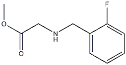 methyl 2-{[(2-fluorophenyl)methyl]amino}acetate Struktur