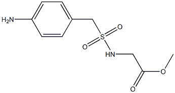 methyl 2-{[(4-aminophenyl)methane]sulfonamido}acetate Struktur