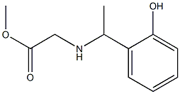 methyl 2-{[1-(2-hydroxyphenyl)ethyl]amino}acetate Struktur