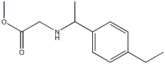 methyl 2-{[1-(4-ethylphenyl)ethyl]amino}acetate Struktur