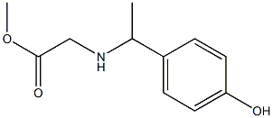 methyl 2-{[1-(4-hydroxyphenyl)ethyl]amino}acetate Struktur