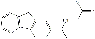 methyl 2-{[1-(9H-fluoren-2-yl)ethyl]amino}acetate Struktur