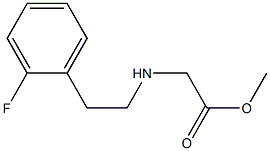 methyl 2-{[2-(2-fluorophenyl)ethyl]amino}acetate Struktur