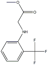 methyl 2-{[2-(trifluoromethyl)phenyl]amino}acetate Struktur