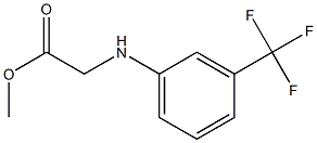 methyl 2-{[3-(trifluoromethyl)phenyl]amino}acetate Struktur