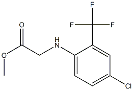 methyl 2-{[4-chloro-2-(trifluoromethyl)phenyl]amino}acetate Struktur