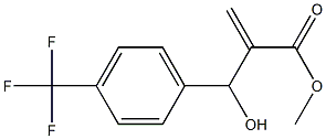 methyl 2-{hydroxy[4-(trifluoromethyl)phenyl]methyl}prop-2-enoate Struktur