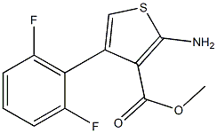 methyl 2-amino-4-(2,6-difluorophenyl)thiophene-3-carboxylate Struktur