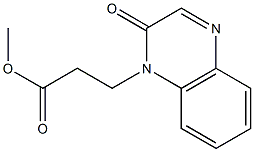 methyl 3-(2-oxo-1,2-dihydroquinoxalin-1-yl)propanoate Struktur