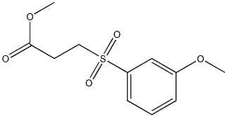 methyl 3-[(3-methoxybenzene)sulfonyl]propanoate Struktur