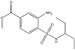 methyl 3-amino-4-(pentan-3-ylsulfamoyl)benzoate Struktur