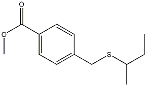 methyl 4-[(butan-2-ylsulfanyl)methyl]benzoate Struktur